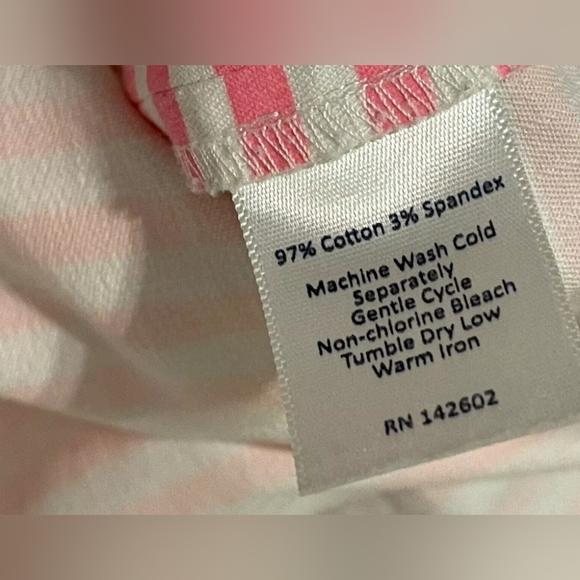 Sail To Sable Pink & white Sleeveless Classic Tunic Dress with Navy Embroidery. - Picture 9 of 9